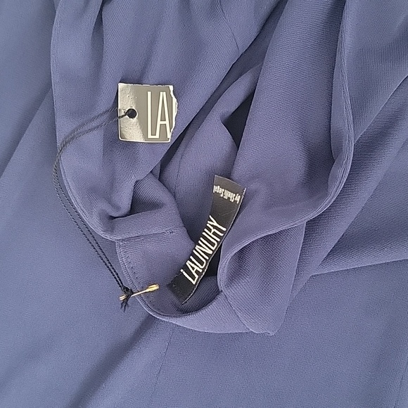 Laundry Elegant gown, sz S/M, Navy - Picture 3 of 3